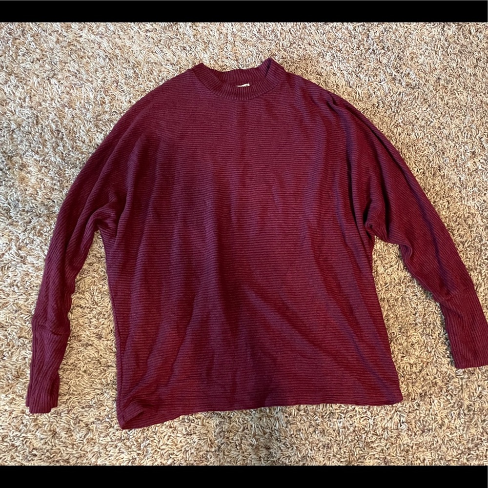 Pink rose red sweater
